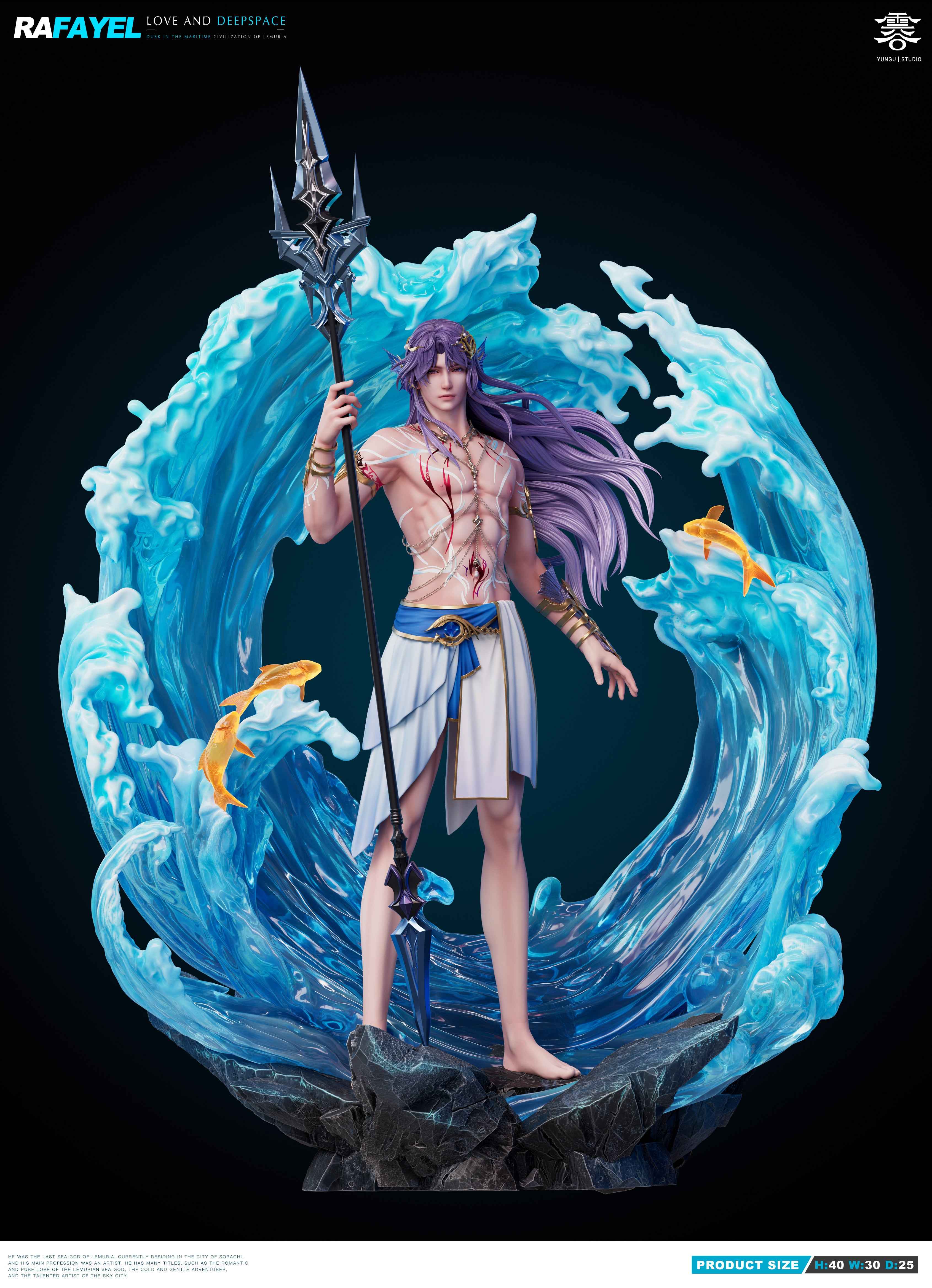 Love and Deepspace Yun Gu Studio Poseidon Rafayel 1/6 Resin Statue