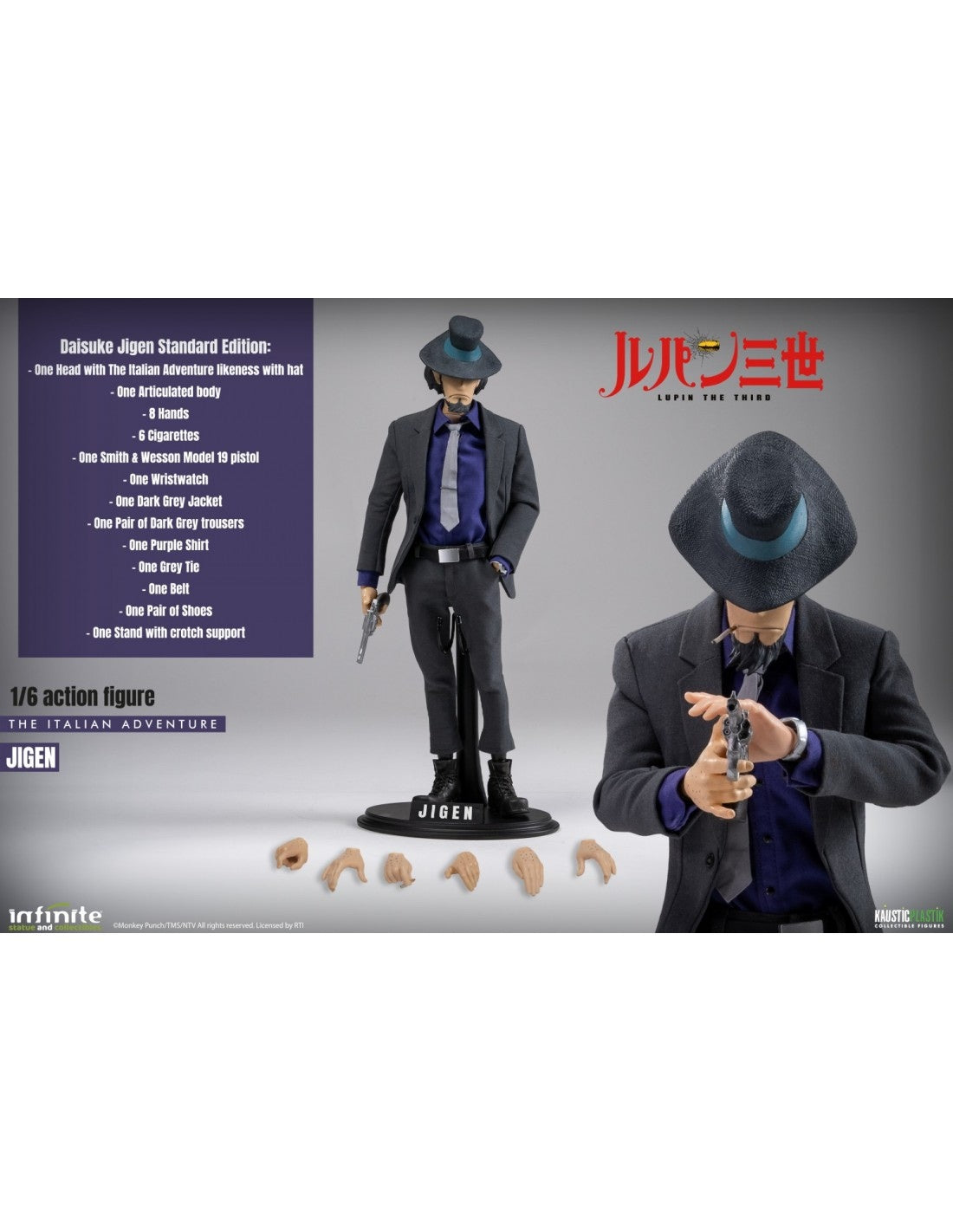 Lupin the Third Infinite Statue Daisuke Jigen Licensed Action Figure