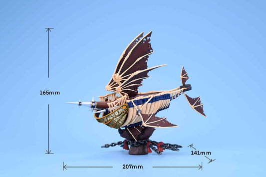 MapleStory Blue Snail Studio Bat Demons Ship Resin Statue