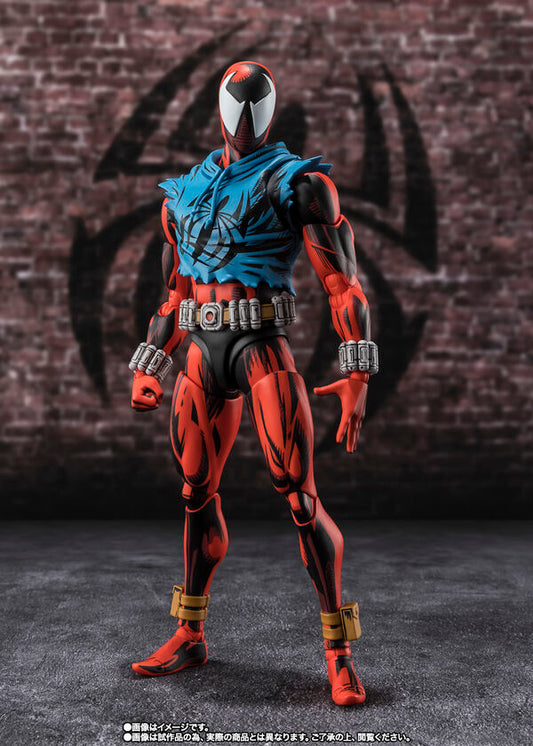 Marvel Bandai Spirits Scarlet Spider Ben Reilly Spider-Man: Across the Spider-Verse S.H.Figuarts Licensed Action Figure