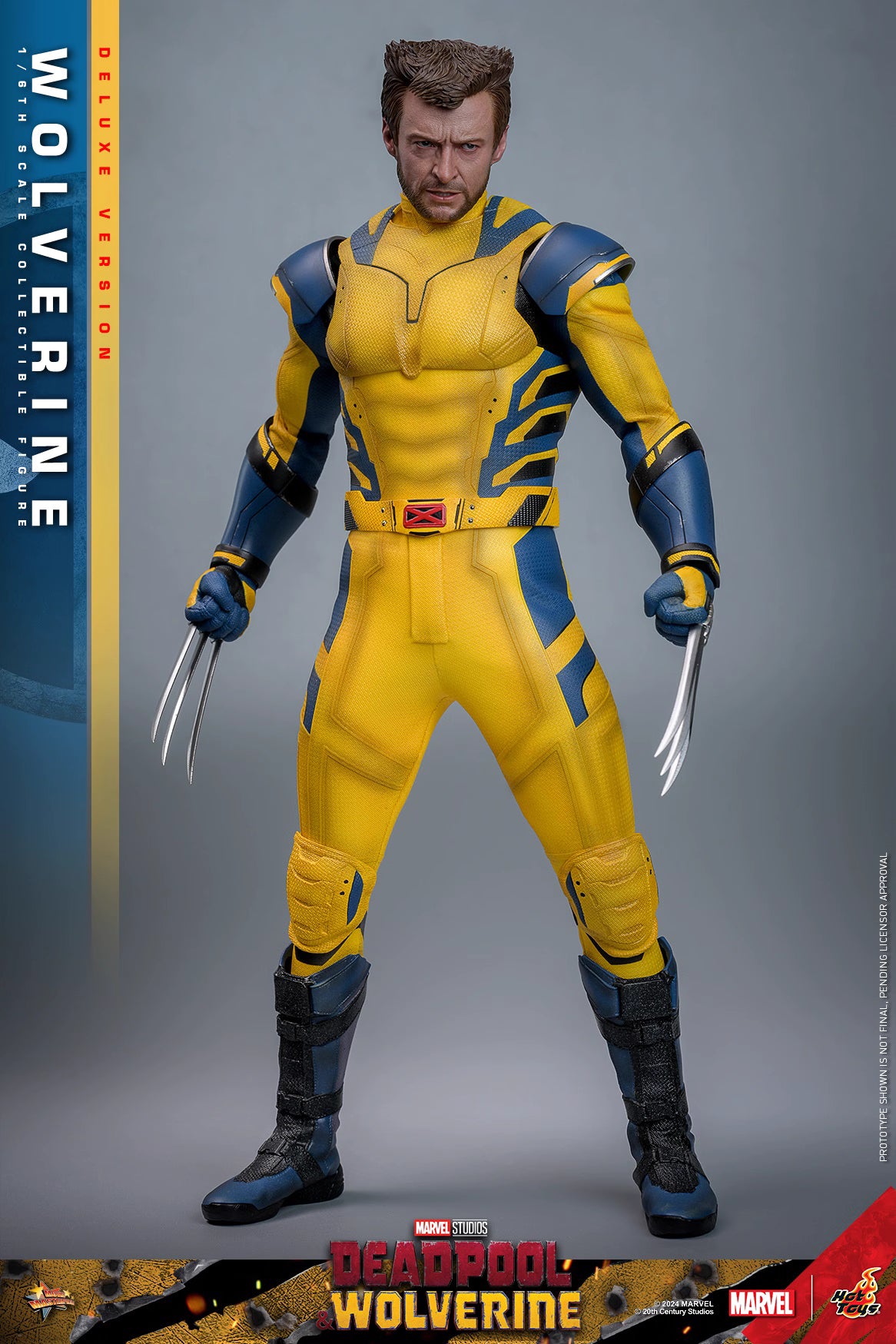 Marvel Hot Toys Deadpool & Wolverine: Wolverine MMS754 Deluxe version 1/6 Licensed Action Figure