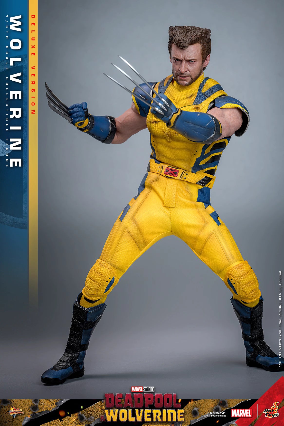 Marvel Hot Toys Deadpool & Wolverine: Wolverine MMS754 Deluxe version 1/6 Licensed Action Figure