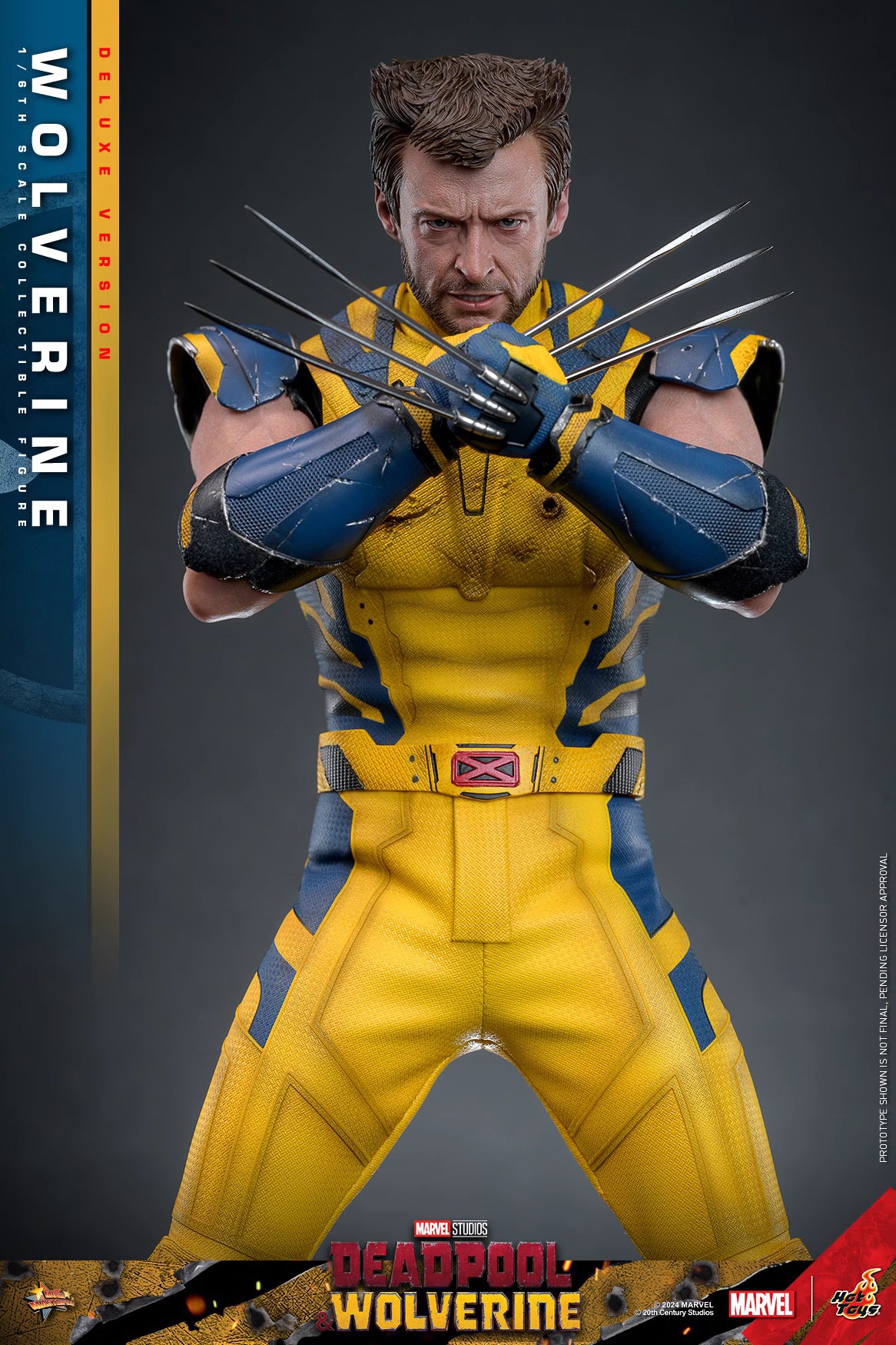 Marvel Hot Toys Deadpool & Wolverine: Wolverine MMS754 Deluxe version 1/6 Licensed Action Figure