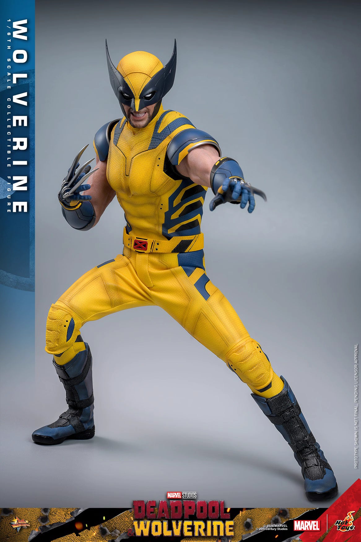 Marvel Hot Toys Deadpool & Wolverine: Wolverine MMS754 Deluxe version 1/6 Licensed Action Figure
