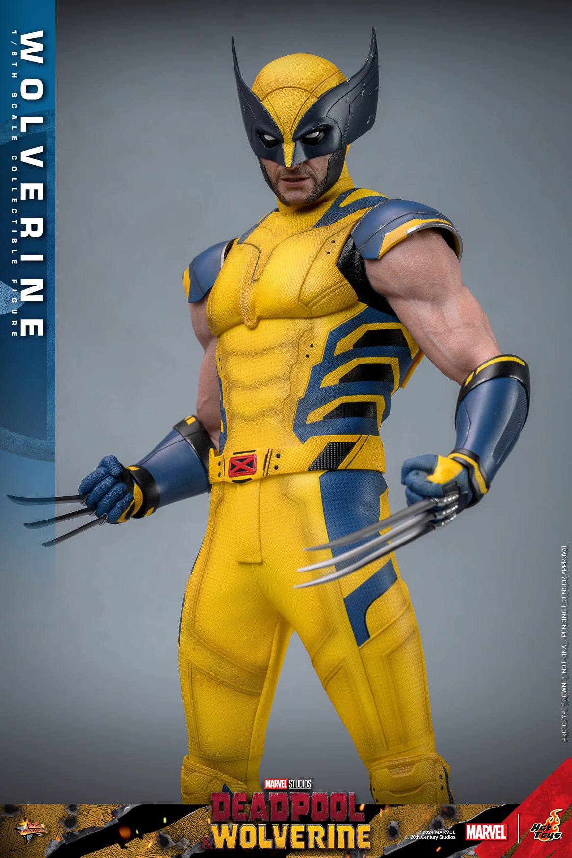 Marvel Hot Toys Deadpool & Wolverine: Wolverine MMS754 Deluxe version 1/6 Licensed Action Figure