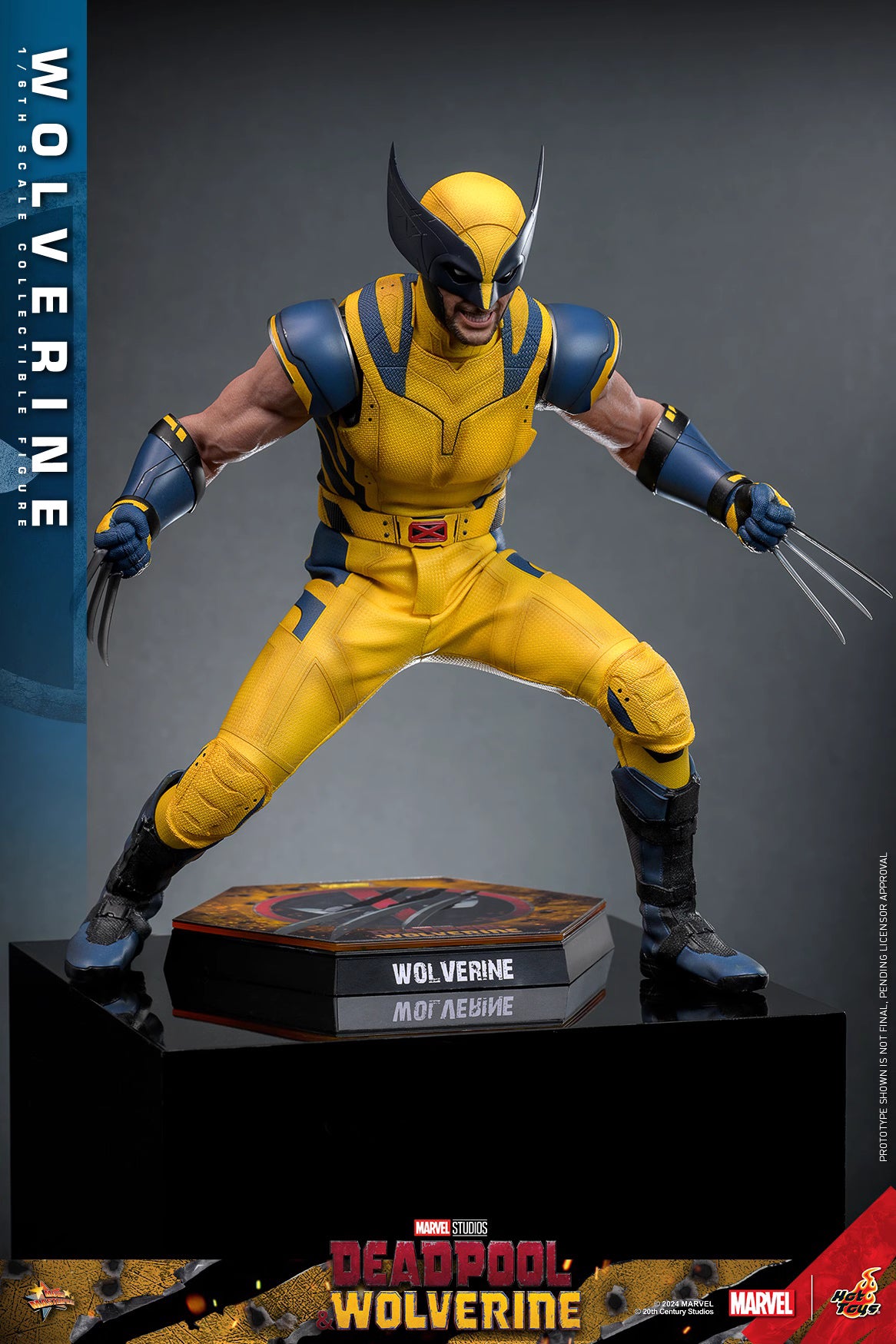 Marvel Hot Toys Deadpool & Wolverine: Wolverine MMS754 Deluxe version 1/6 Licensed Action Figure
