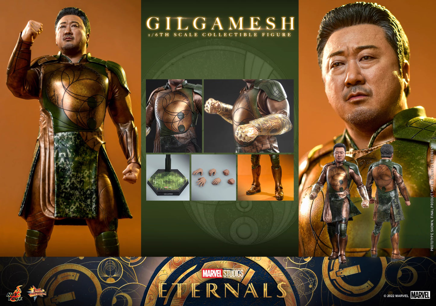 Marvel Hot Toys Eternals Gilgamesh (Ma Dong‑seok) MMS637 1/6 Licensed Action Figure