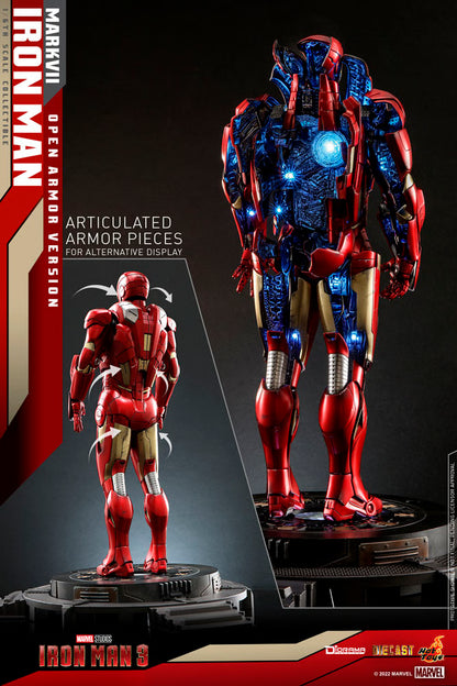 Marvel Hot Toys Iron Man MK7 Open Armor Version DS004D51 1/6 Licensed Action Figure