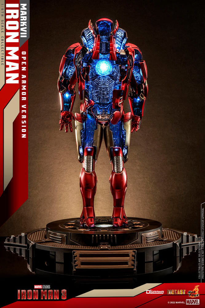 Marvel Hot Toys Iron Man MK7 Open Armor Version DS004D51 1/6 Licensed Action Figure
