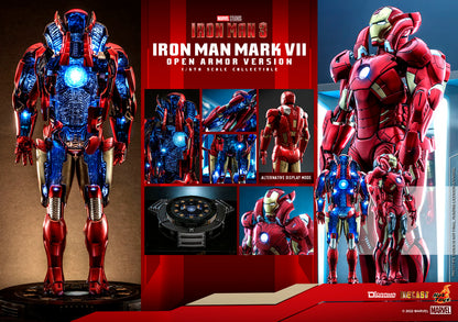 Marvel Hot Toys Iron Man MK7 Open Armor Version DS004D51 1/6 Licensed Action Figure