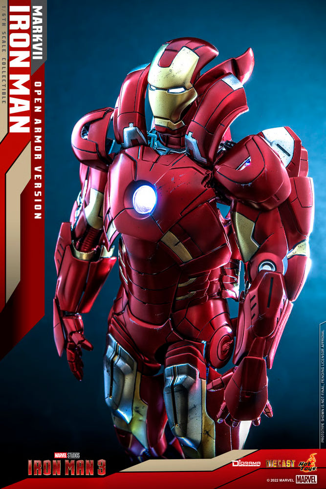 Marvel Hot Toys Iron Man MK7 Open Armor Version DS004D51 1/6 Licensed Action Figure