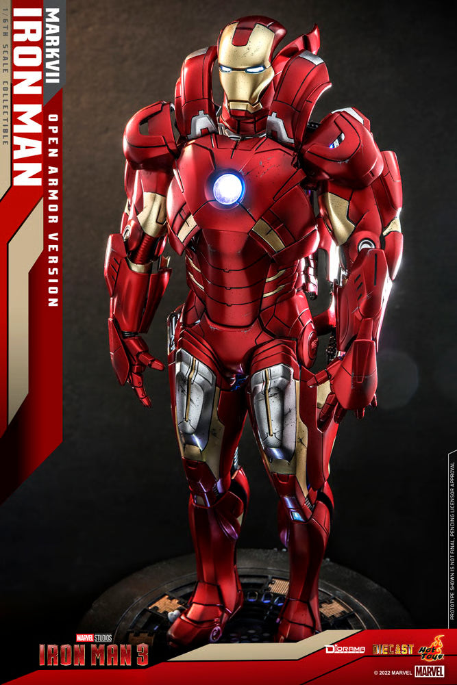 Marvel Hot Toys Iron Man MK7 Open Armor Version DS004D51 1/6 Licensed Action Figure