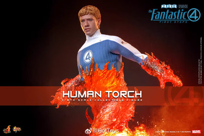 Marvel Hot Toys The Fantastic Four: First Steps Human Torch MMS829 Licensed Action Figure