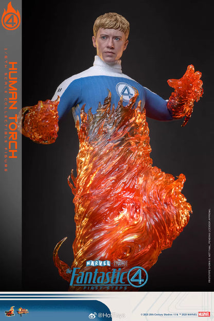 Marvel Hot Toys The Fantastic Four: First Steps Human Torch MMS829 Licensed Action Figure
