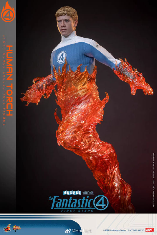 Marvel Hot Toys The Fantastic Four: First Steps Human Torch MMS829 Licensed Action Figure