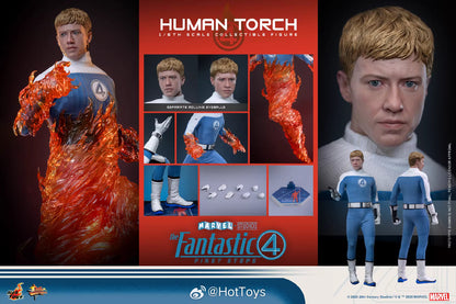 Marvel Hot Toys The Fantastic Four: First Steps Human Torch MMS829 Licensed Action Figure