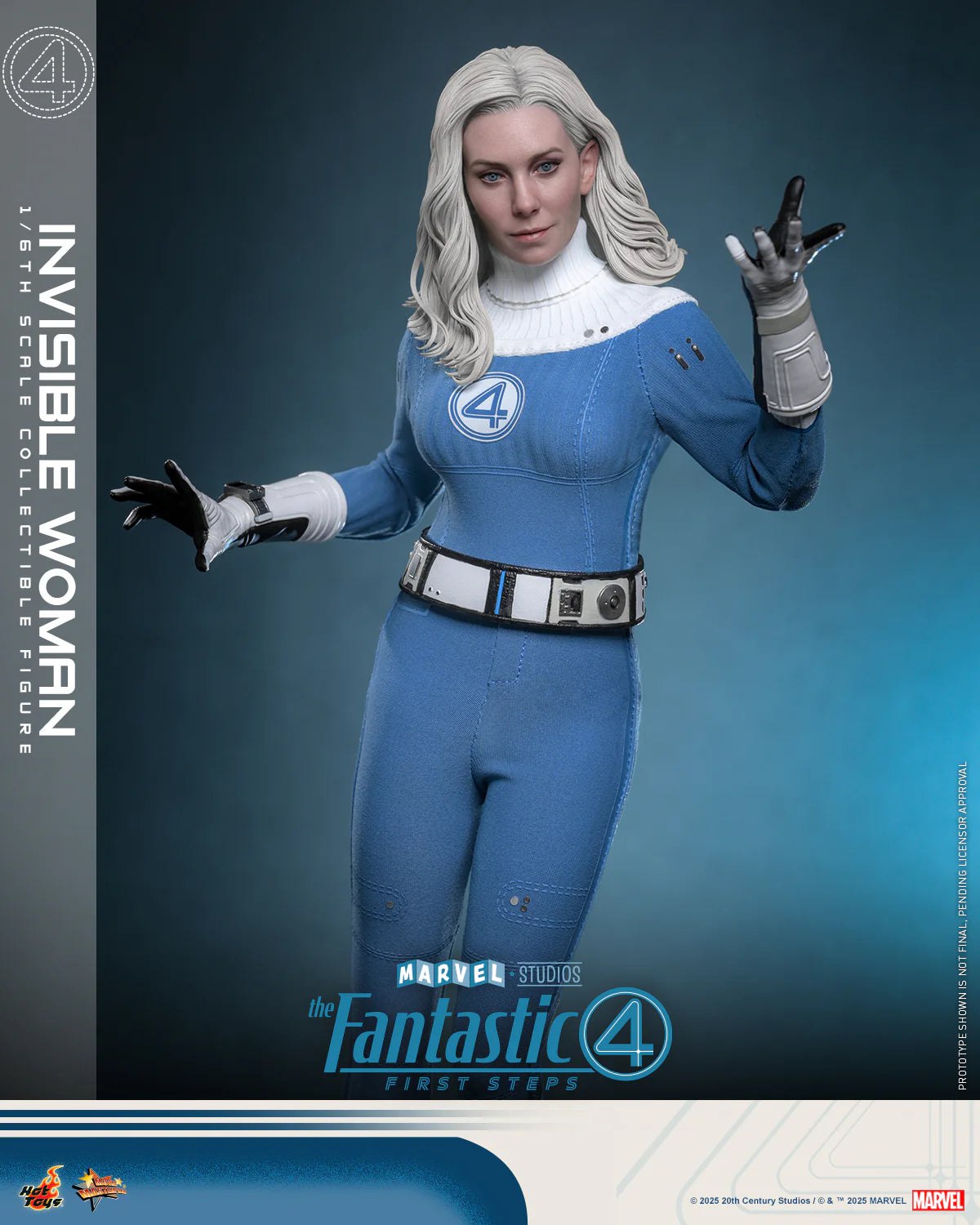 HT The Fantastic Four: First Steps Invisible Woman & H.E.R.B.I.E Set Deluxe version HT MMS824 Licensed Action Figure