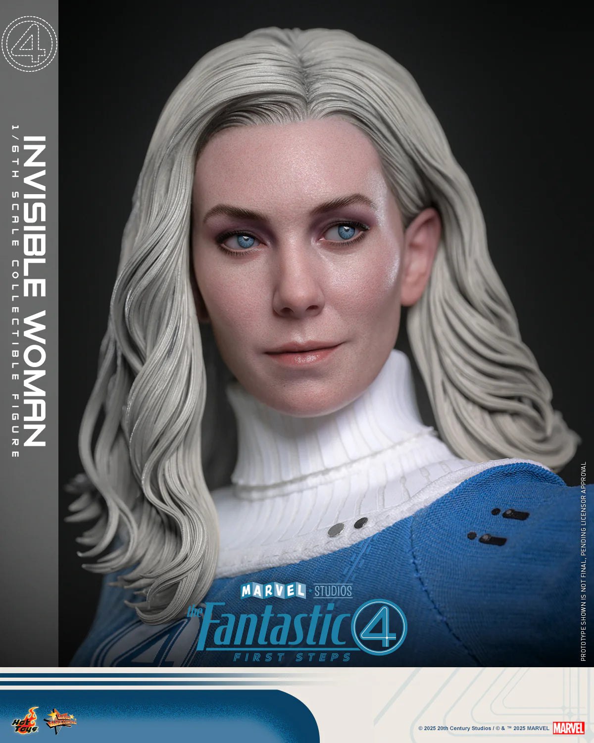 HT The Fantastic Four: First Steps Invisible Woman & H.E.R.B.I.E Set Deluxe version HT MMS824 Licensed Action Figure