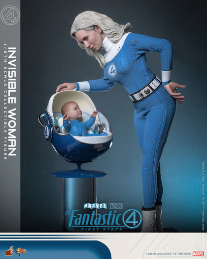 HT The Fantastic Four: First Steps Invisible Woman & H.E.R.B.I.E Set Deluxe version HT MMS824 Licensed Action Figure