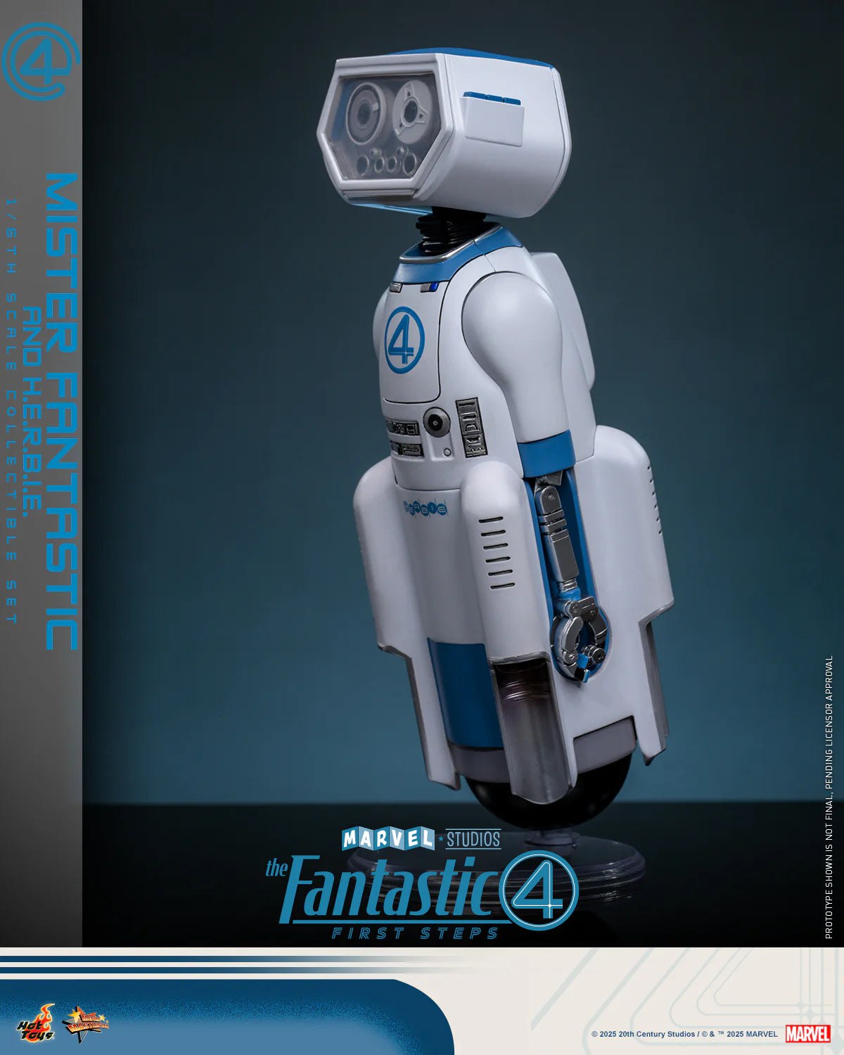 HT The Fantastic Four: First Steps Mr. Fantastic & H.E.R.B.I.E Set Deluxe version HT MMS822 Licensed Action Figure