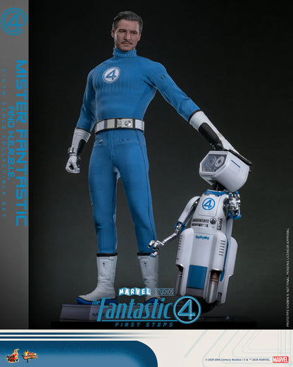 Marvel Hot Toys The Fantastic Four: First Steps Mr. Fantastic & H.E.R.B.I.E Set (Special Edition) MMS822B Licensed Action Figure
