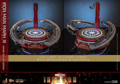 Marvel Hot Toys Ultimate Iron Man Mark III (Suit-Up Version Special Edition) MMS825D72B Licensed Action Figure