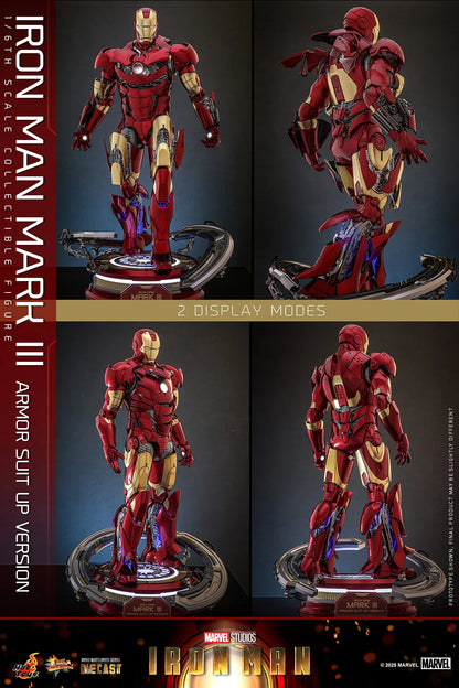 Marvel Hot Toys Ultimate Iron Man Mark III (Suit-Up Version Special Edition) MMS825D72B Licensed Action Figure