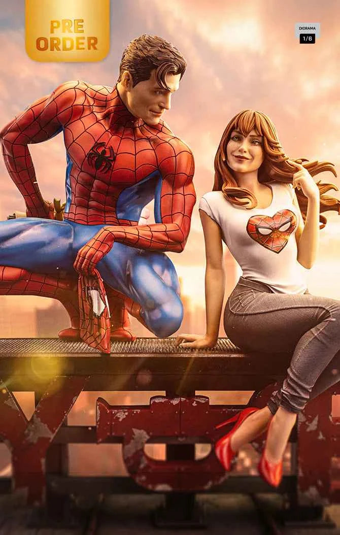 Marvel Iron Studio Spider-Man and Mary Jane Diorama MARCAS119025-16 1/6 Licensed Resin Statue