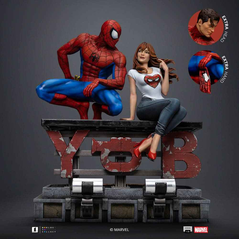 Marvel Iron Studio Spider-Man and Mary Jane Diorama MARCAS119025-16 1/6 Licensed Resin Statue