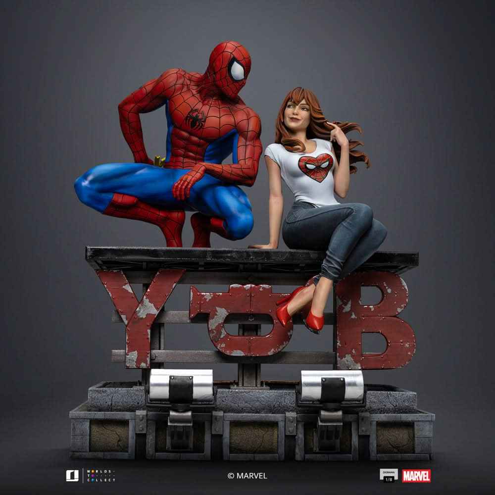 Marvel Iron Studio Spider-Man and Mary Jane Diorama MARCAS119025-16 1/6 Licensed Resin Statue