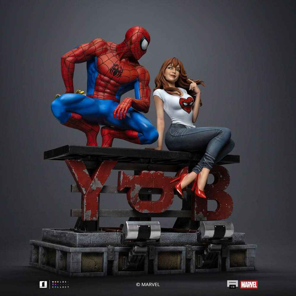 Marvel Iron Studio Spider-Man and Mary Jane Diorama MARCAS119025-16 1/6 Licensed Resin Statue