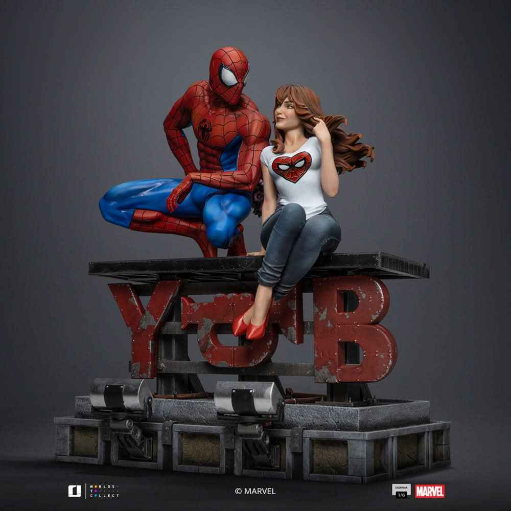 Marvel Iron Studio Spider-Man and Mary Jane Diorama MARCAS119025-16 1/6 Licensed Resin Statue