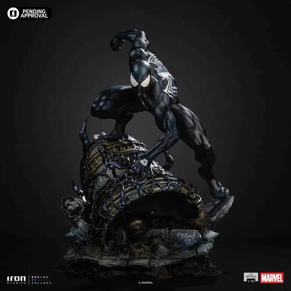 Marvel Iron Studio Spider Man Black Costume Series 7 Art Scale 1/10 Licensed Resin Statue