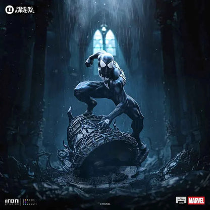 Marvel Iron Studio Spider Man Black Costume Series 7 Art Scale 1/10 Licensed Resin Statue