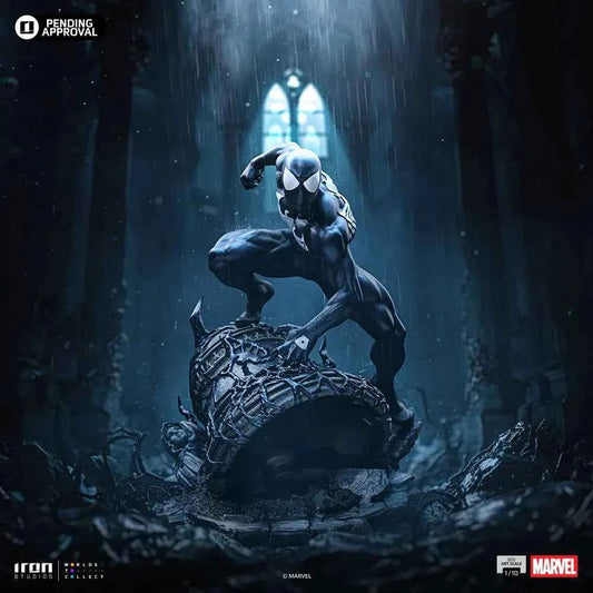 Marvel Iron Studio Spider Man Black Costume Series 7 Art Scale 1/10 Licensed Resin Statue