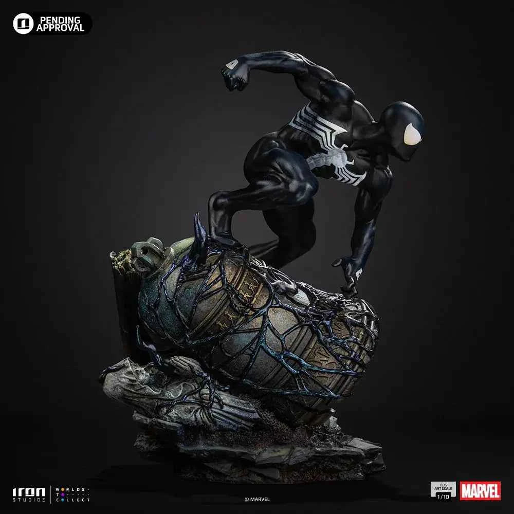 Marvel Iron Studio Spider Man Black Costume Series 7 Art Scale 1/10 Licensed Resin Statue