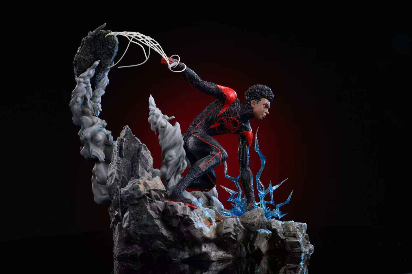 Marvel Linghang Studio Spider Man Miles Morales Resin Statue