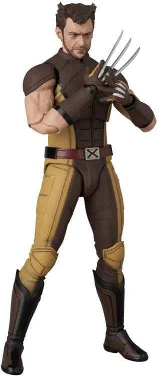 Marvel MEDICOM TOY Deadpool & Wolverine MAFEX No.297 Wolverine (Brown Suit Ver.) Licensed Action Figure