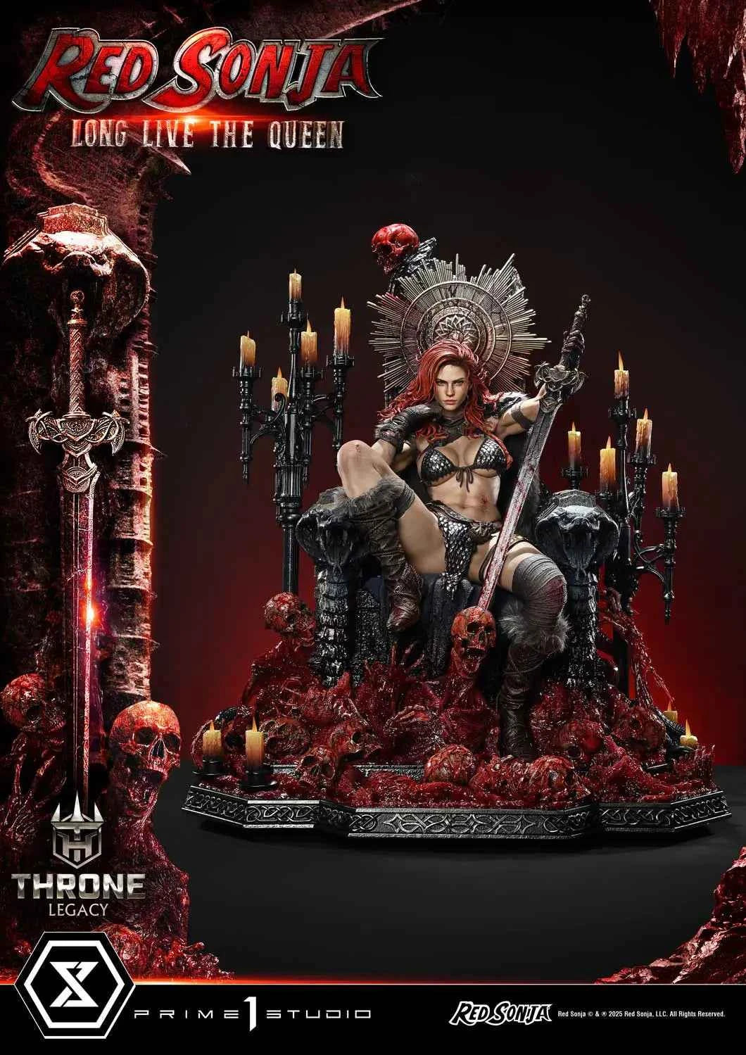 Marvel Prime 1 Studio Red Sonja Throne Legacy Long Live the Queen TLCRS-01 TLCRS-01S 1/3 Licensed Resin Statue