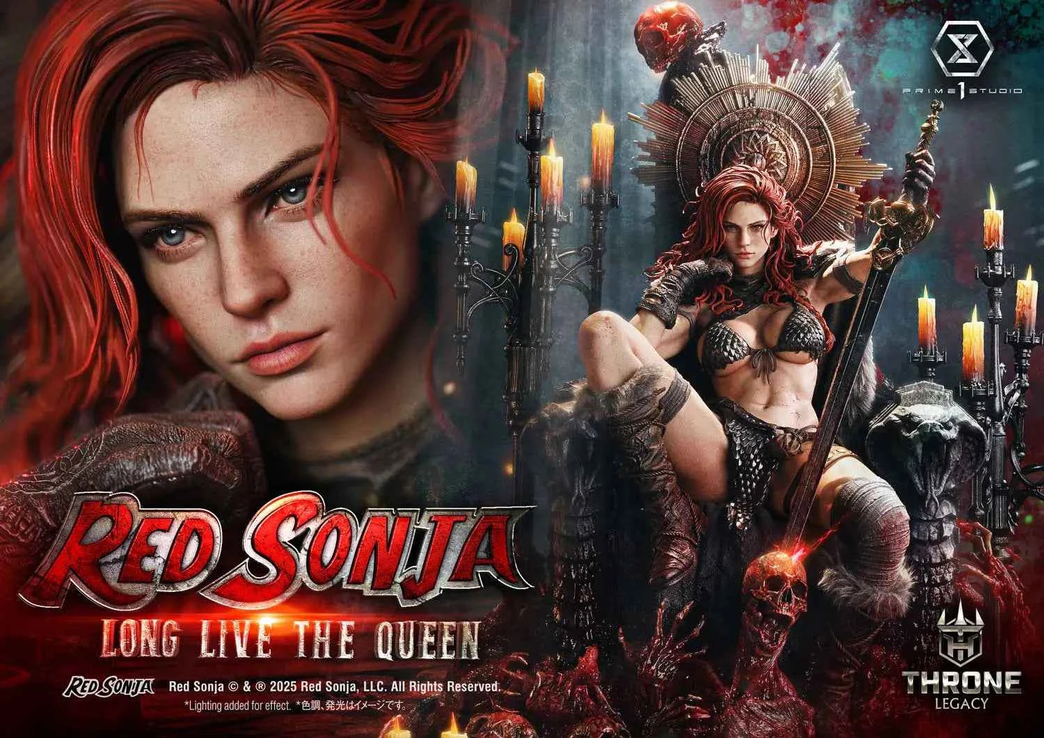 Marvel Prime 1 Studio Red Sonja Throne Legacy Long Live the Queen TLCRS-01 TLCRS-01S 1/3 Licensed Resin Statue