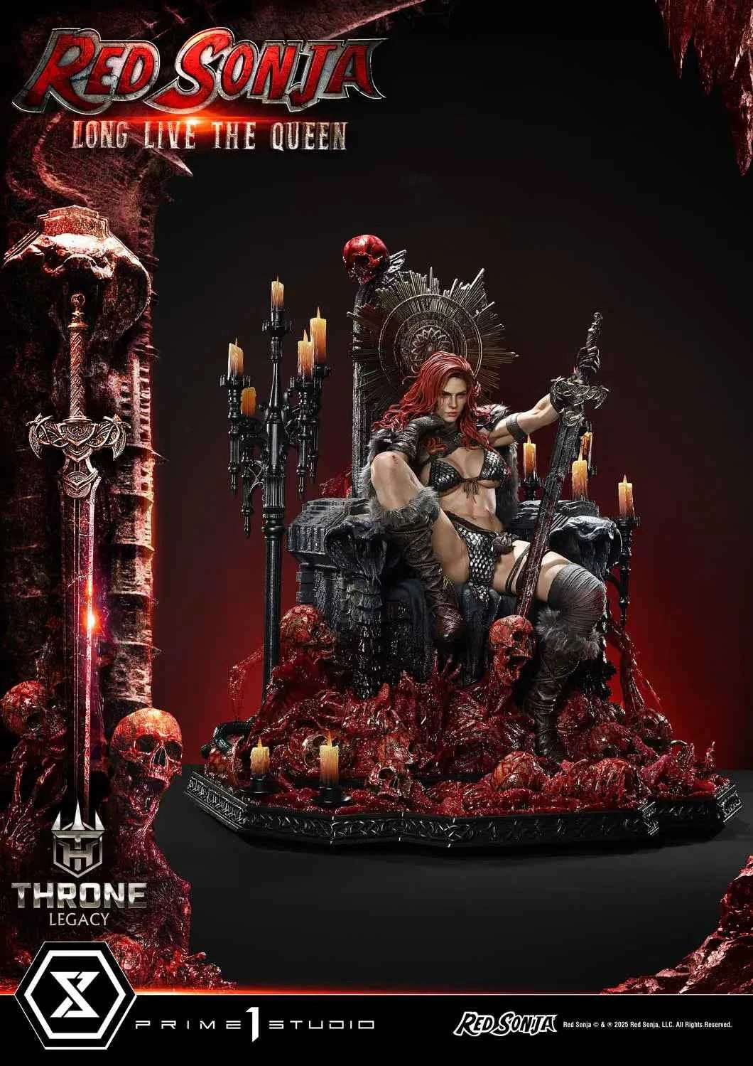Marvel Prime 1 Studio Red Sonja Throne Legacy Long Live the Queen TLCRS-01 TLCRS-01S 1/3 Licensed Resin Statue