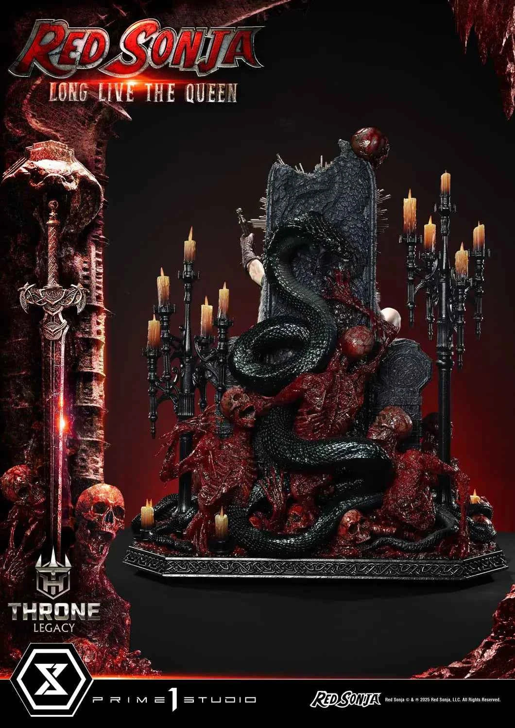 Marvel Prime 1 Studio Red Sonja Throne Legacy Long Live the Queen TLCRS-01 TLCRS-01S 1/3 Licensed Resin Statue