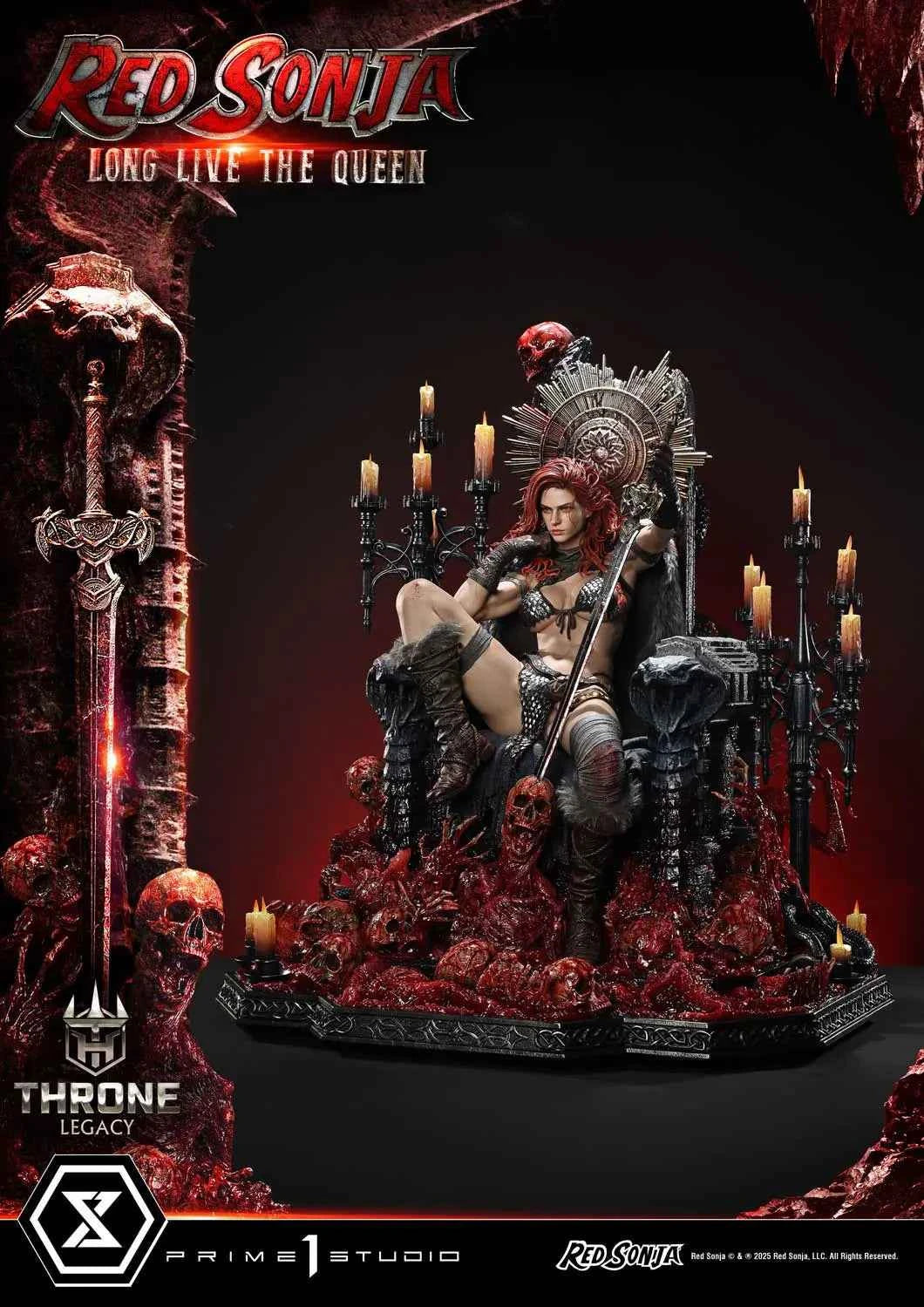 Marvel Prime 1 Studio Red Sonja Throne Legacy Long Live the Queen TLCRS-01 TLCRS-01S 1/3 Licensed Resin Statue