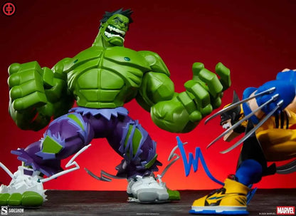 Marvel Sideshow Collectibles Hulk & Wolverine Designer Collectible Statue 700247 700248 Licensed Resin Statue