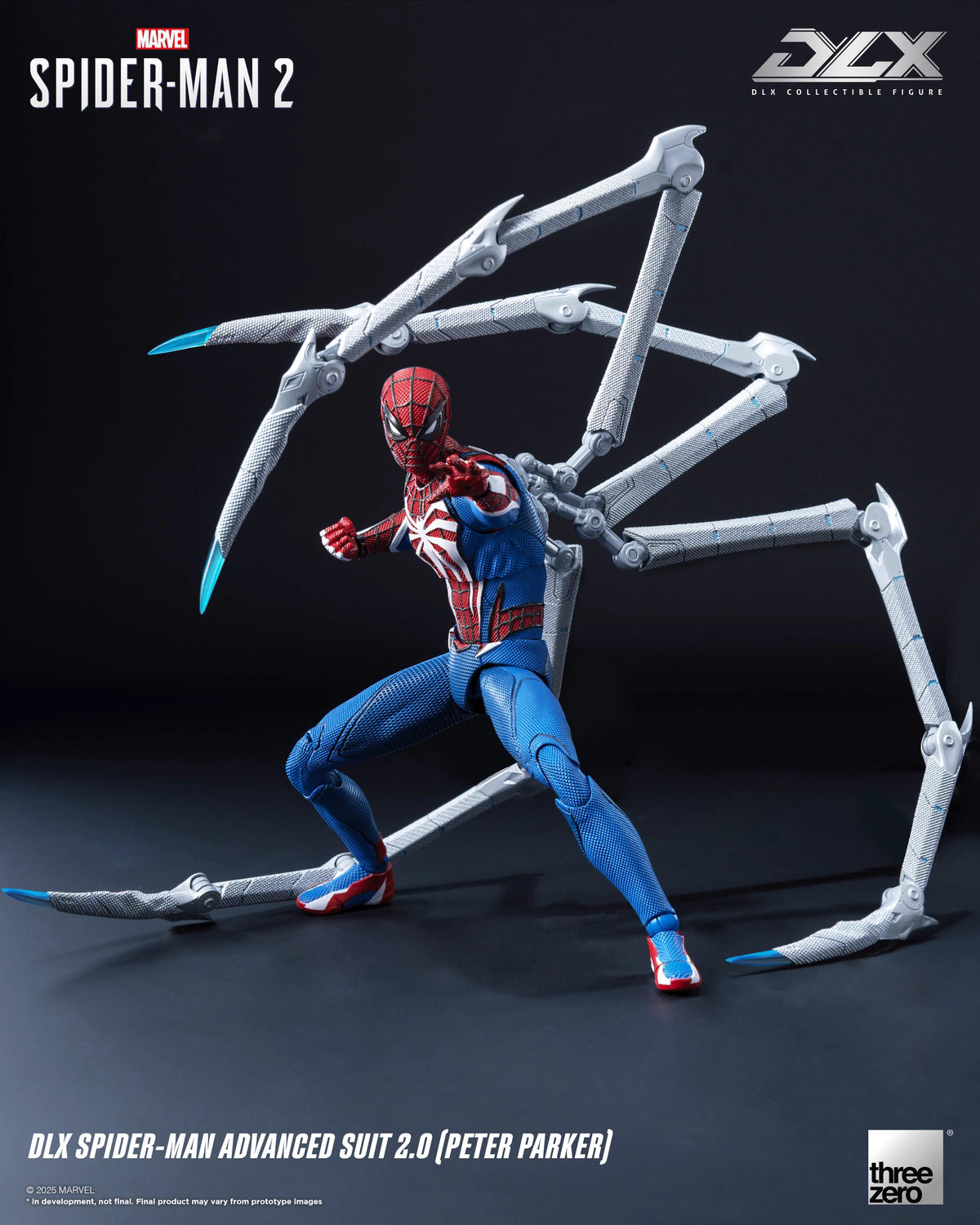 Marvel Threezero DLX Series Spider-Man Upgraded Suit 2.0 3Z09360C0 Licensed Action Figure