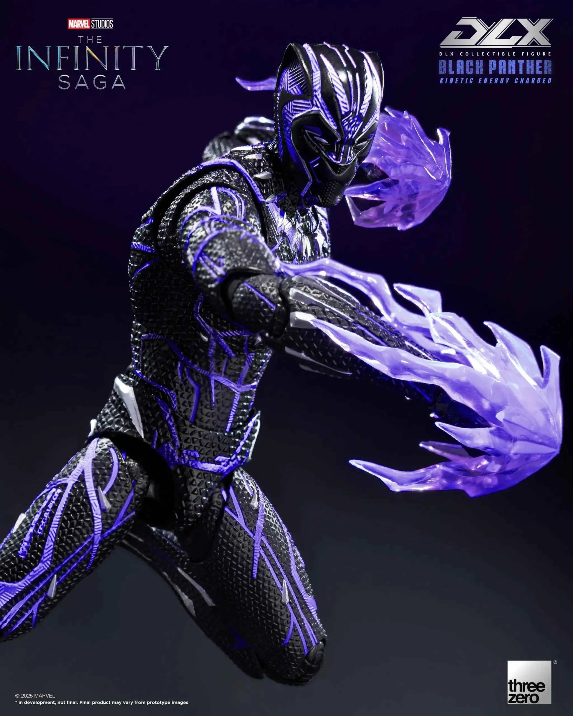 Marvel Threezero The Infinity Saga DLX Black Panther Kinetic Energy Recharge 3Z08210C0 Licensed Action Figure