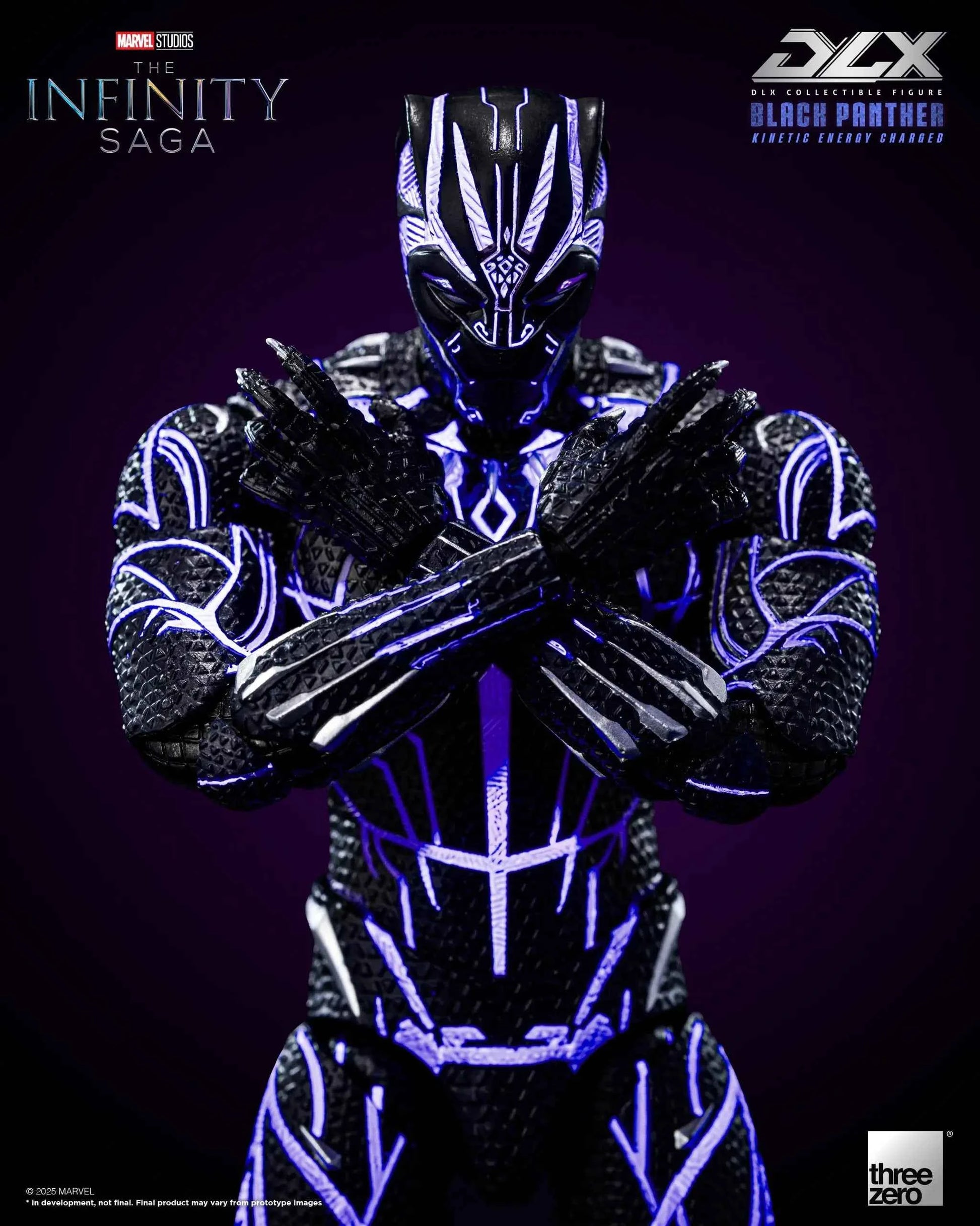 Marvel Threezero The Infinity Saga DLX Black Panther Kinetic Energy Recharge 3Z08210C0 Licensed Action Figure