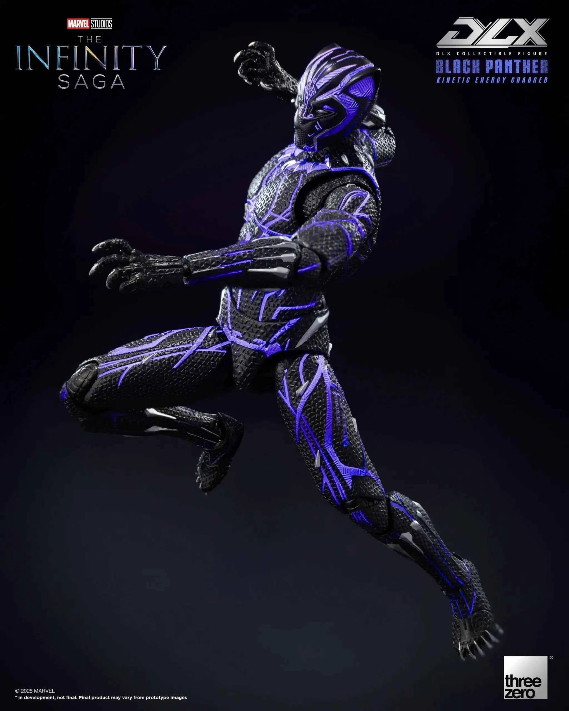 Marvel Threezero The Infinity Saga DLX Black Panther Kinetic Energy Recharge 3Z08210C0 Licensed Action Figure