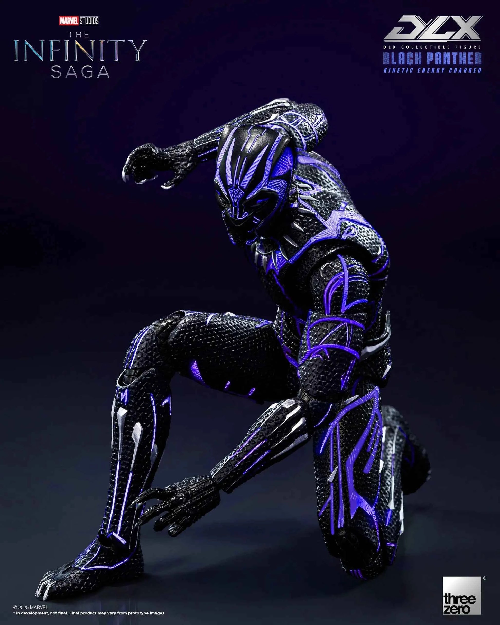 Marvel Threezero The Infinity Saga DLX Black Panther Kinetic Energy Recharge 3Z08210C0 Licensed Action Figure