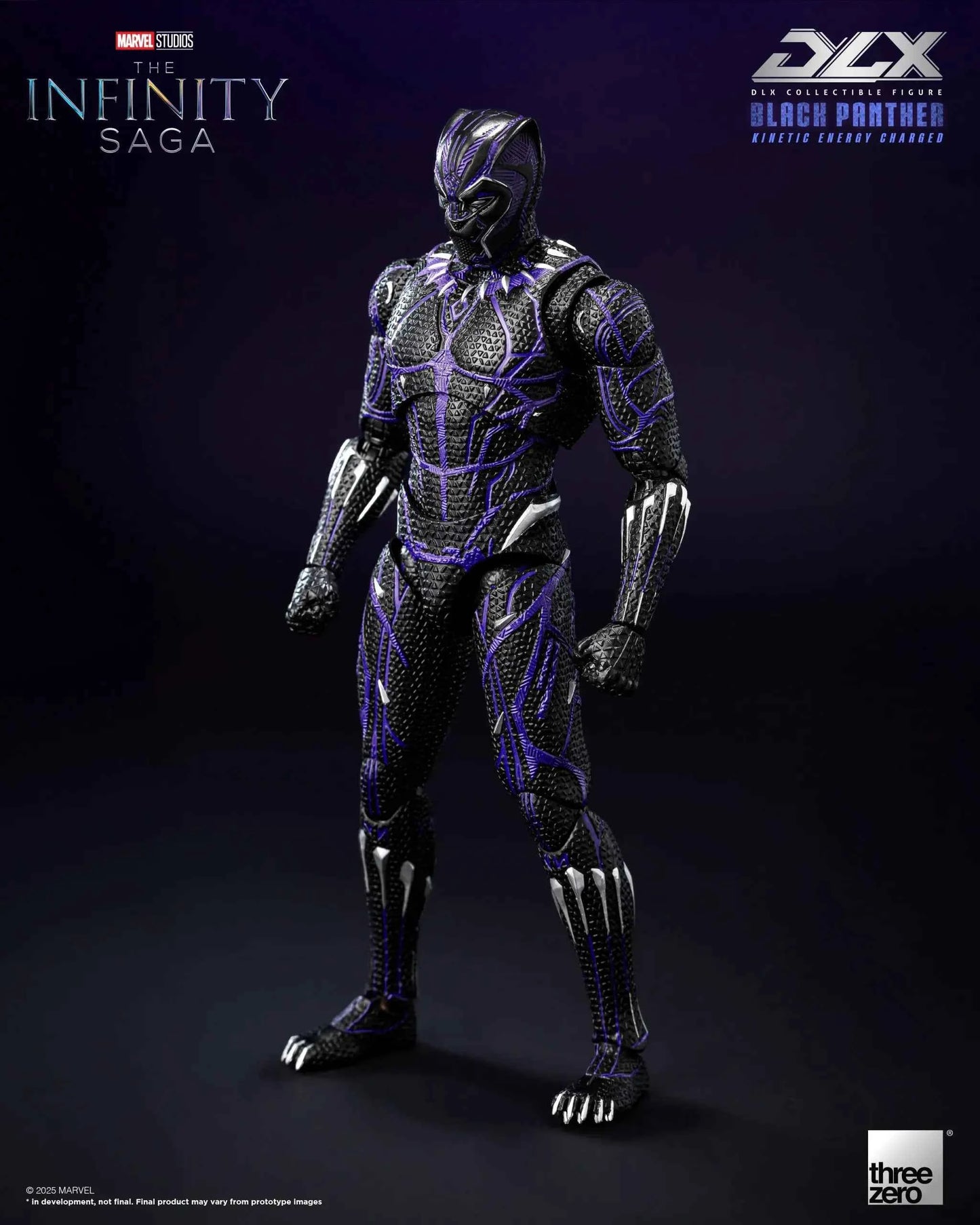 Marvel Threezero The Infinity Saga DLX Black Panther Kinetic Energy Recharge 3Z08210C0 Licensed Action Figure